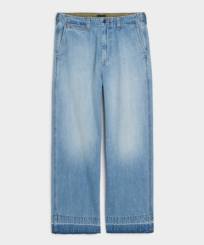 Todd Snyder Lightweight Big Jean in Light Indigo Light Indigo