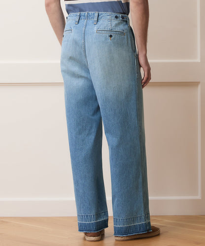 Todd Snyder Lightweight Big Jean in Light Indigo Light Indigo