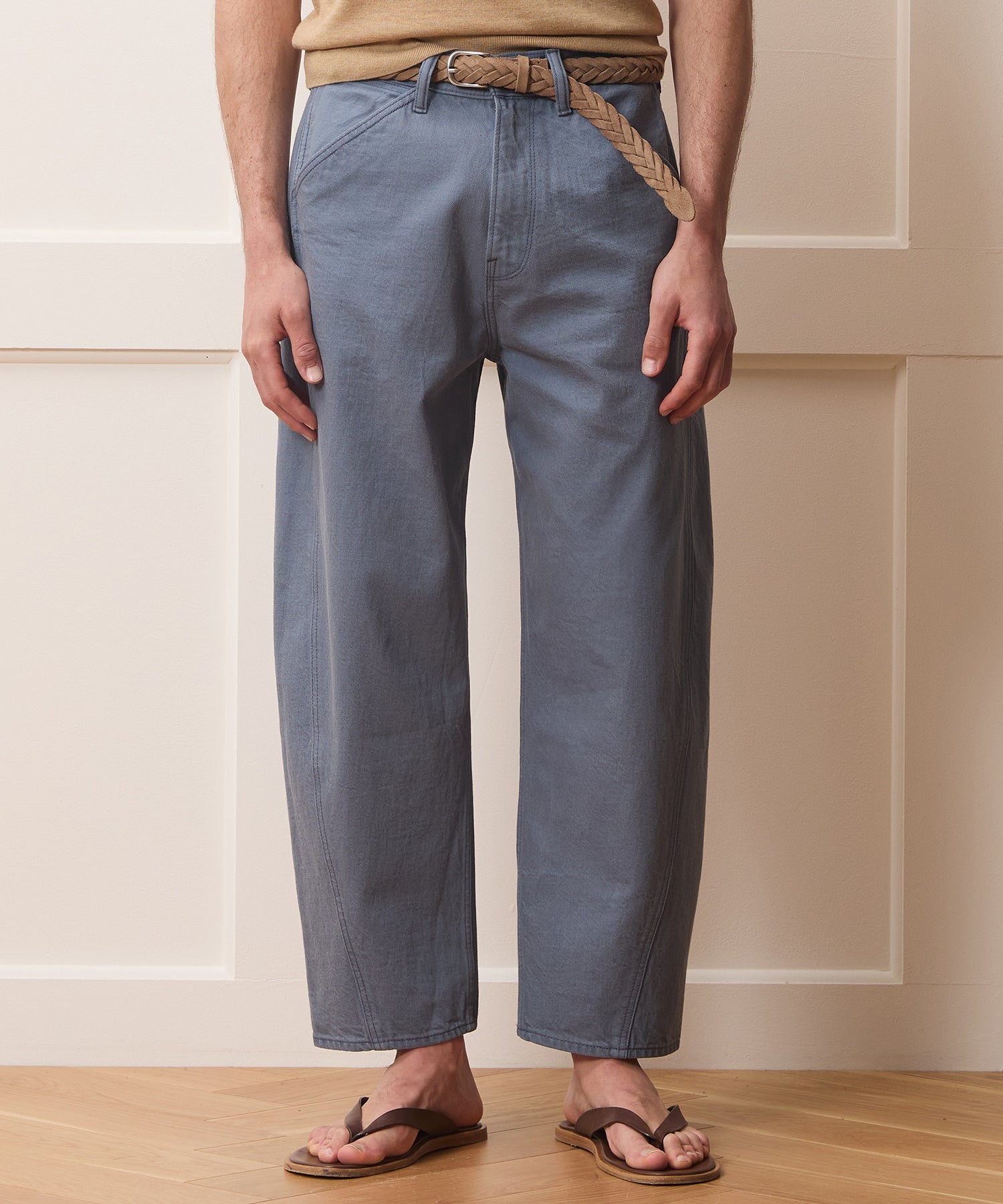 Todd Snyder Relaxed Barrel Jean in Blue Ridge Blue Ridge