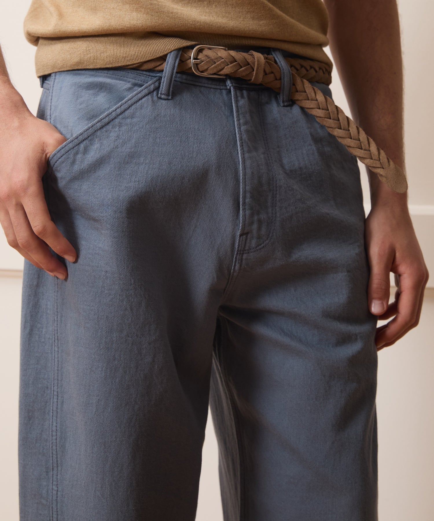 Todd Snyder Relaxed Barrel Jean in Blue Ridge Blue Ridge