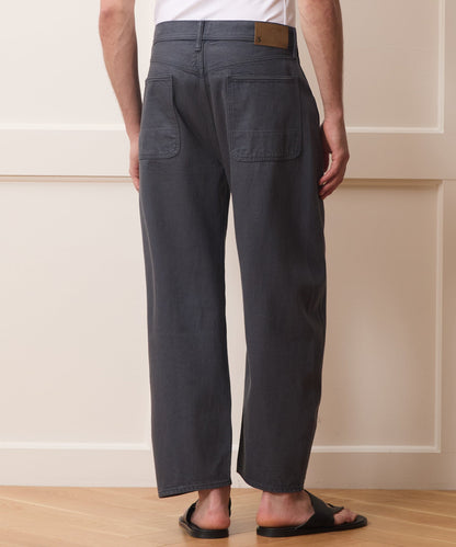 Todd Snyder Relaxed Barrel Jean in Granite Granite