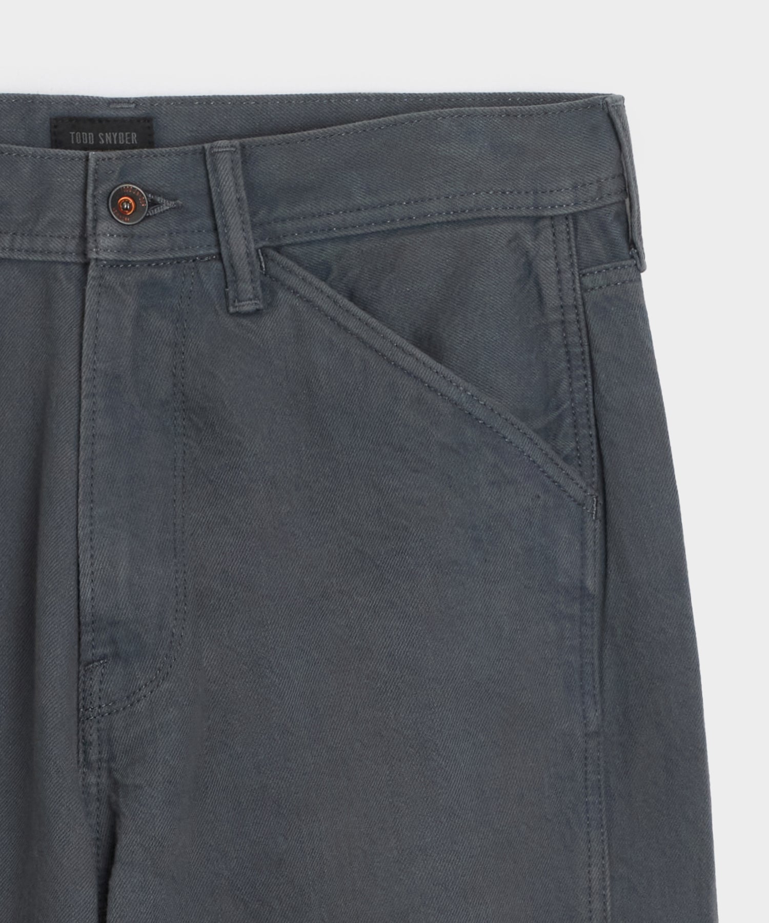 Todd Snyder Relaxed Barrel Jean in Granite Granite