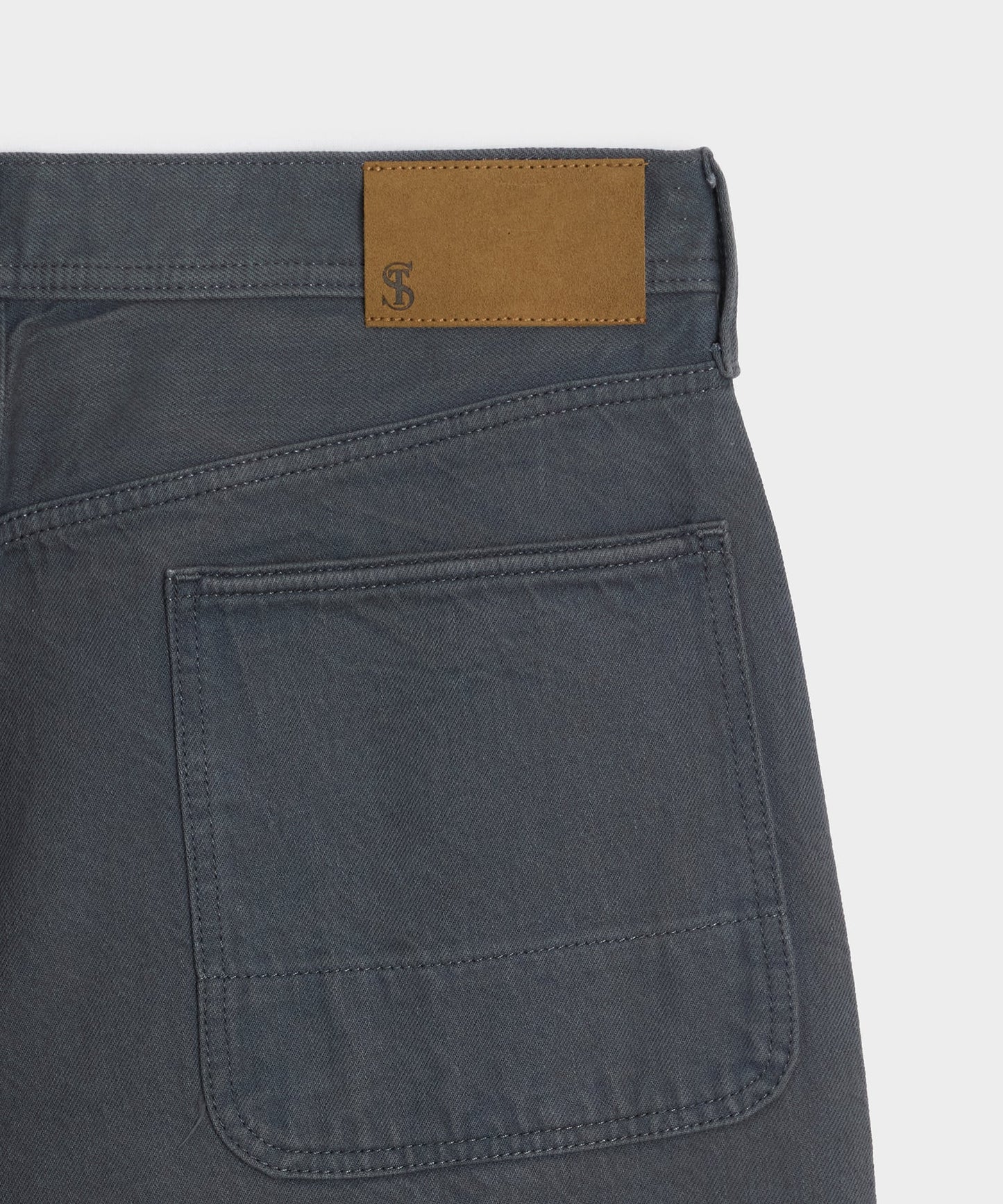 Todd Snyder Relaxed Barrel Jean in Granite Granite