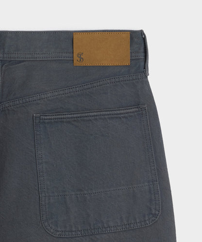 Todd Snyder Relaxed Barrel Jean in Granite Granite