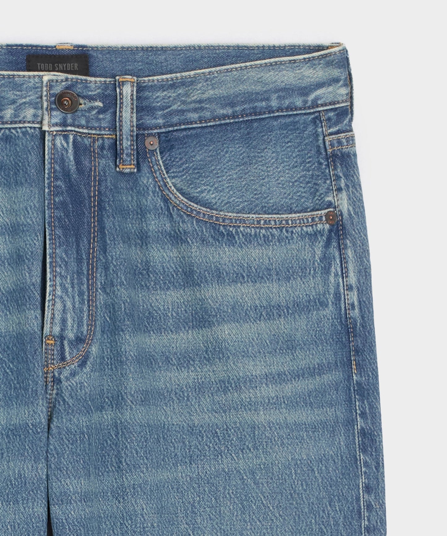 Todd Snyder Relaxed Summerweight Jean in Medium Indigo Medium Indigo