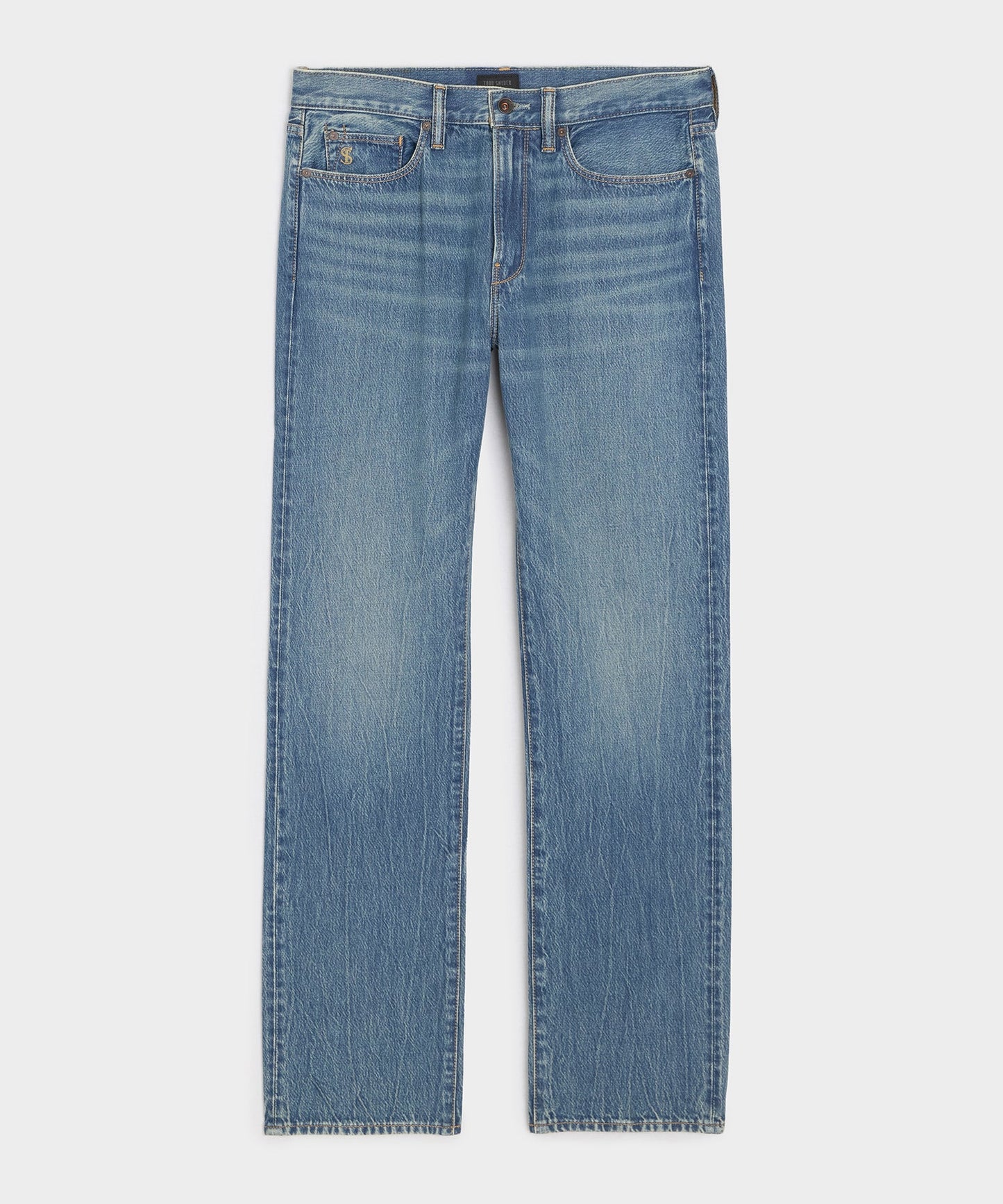 Todd Snyder Straight Fit Summerweight Jean in Medium Indigo Medium Indigo