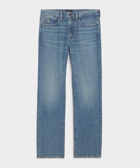 Todd Snyder Straight Fit Summerweight Jean in Medium Indigo Medium Indigo