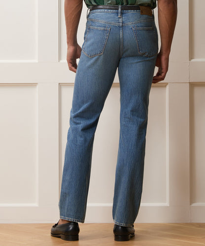 Todd Snyder Straight Fit Summerweight Jean in Medium Indigo Medium Indigo