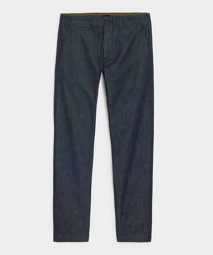 Todd Snyder Straight Fit Linen Favorite Pant in Rinsed Indigo Rinsed Indigo