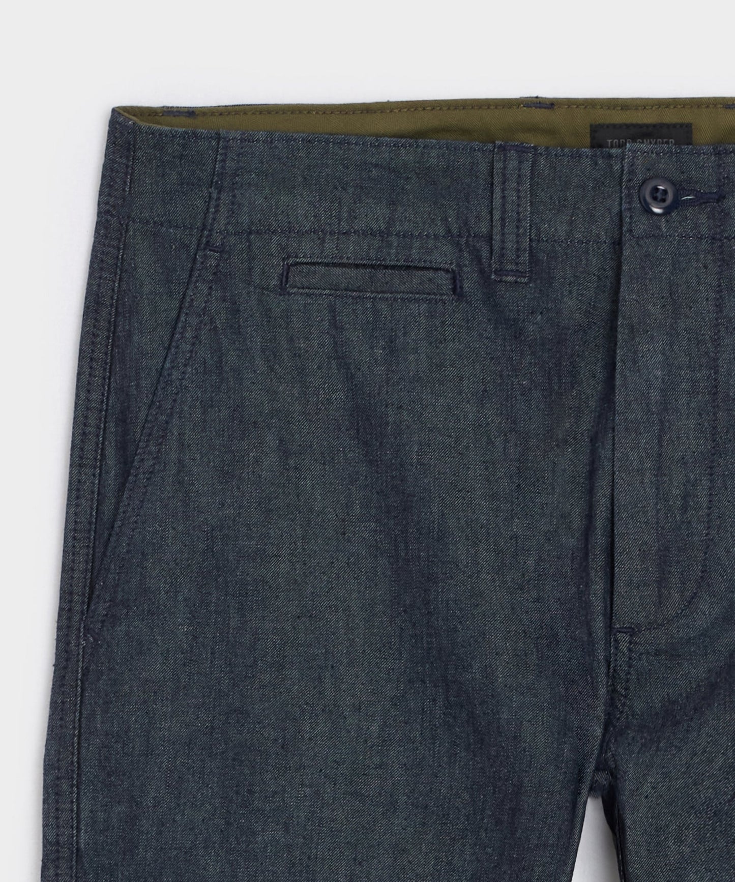 Todd Snyder Straight Fit Linen Favorite Pant in Rinsed Indigo Rinsed Indigo