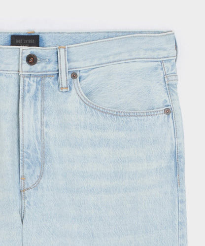 Todd Snyder Relaxed Summerweight Jean in Bleachout Light Indigo