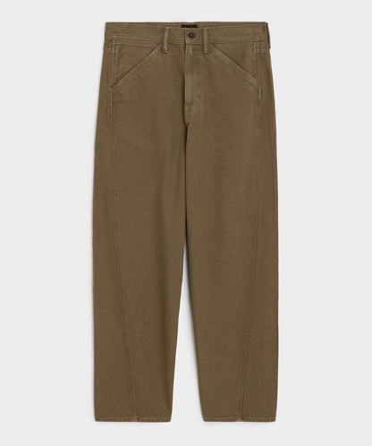 Todd Snyder Relaxed Barrel Jean in Brown Brown