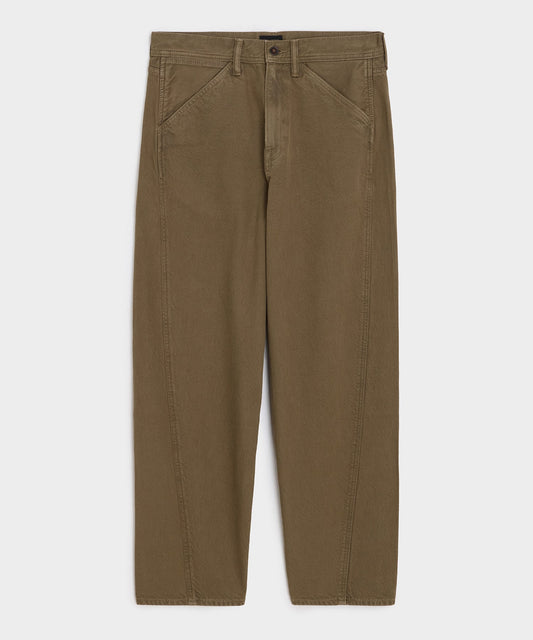 Todd Snyder Relaxed Barrel Jean in Brown Brown