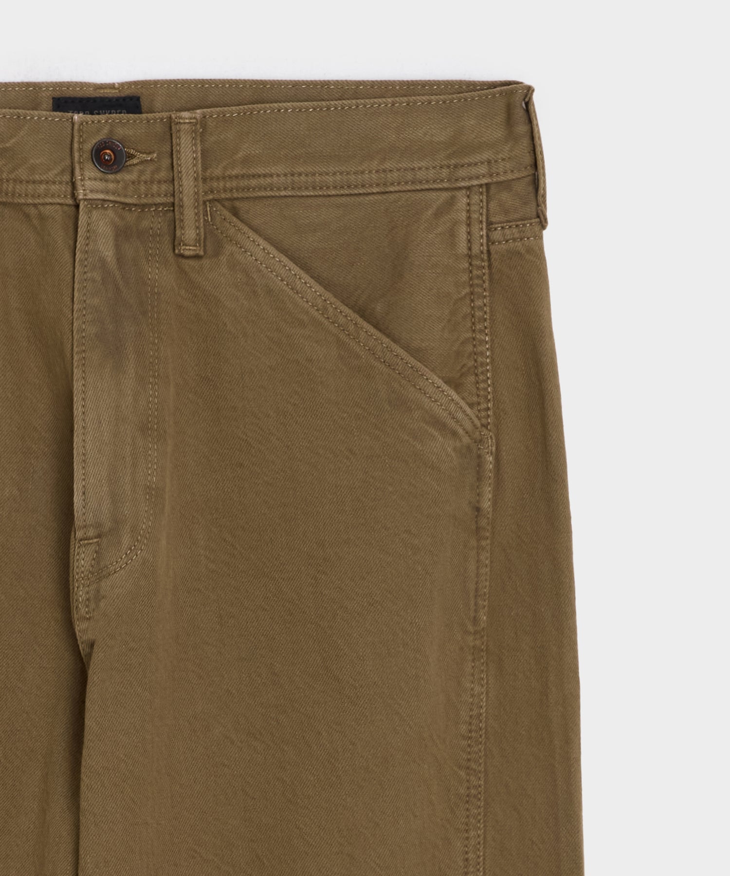 Todd Snyder Relaxed Barrel Jean in Brown Brown
