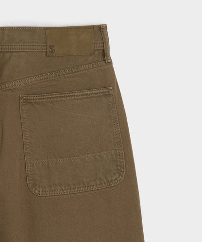 Todd Snyder Relaxed Barrel Jean in Brown Brown
