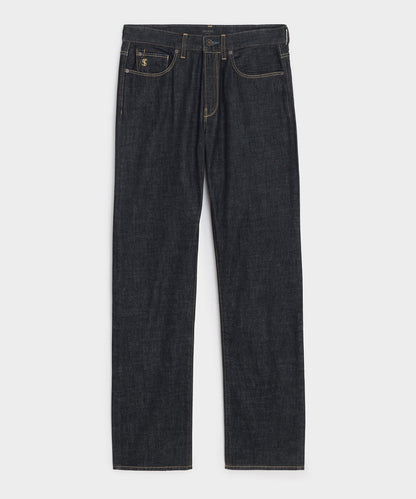 Todd Snyder Straight Fit Summerweight Jean in Rinsed Indigo Rinsed Indigo