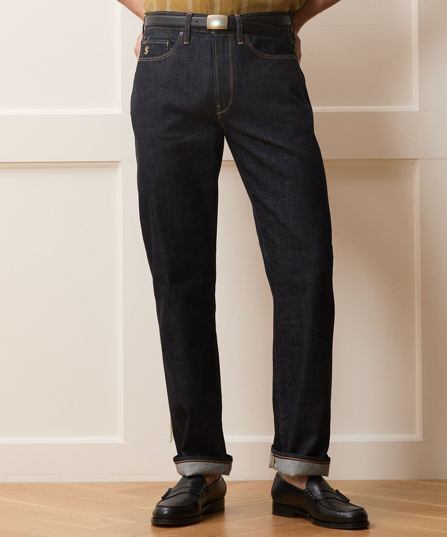 Todd Snyder Straight Fit Summerweight Jean in Rinsed Indigo Rinsed Indigo