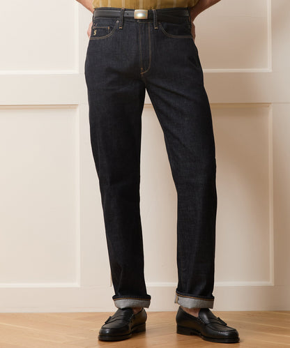 Todd Snyder Straight Fit Summerweight Jean in Rinsed Indigo Rinsed Indigo