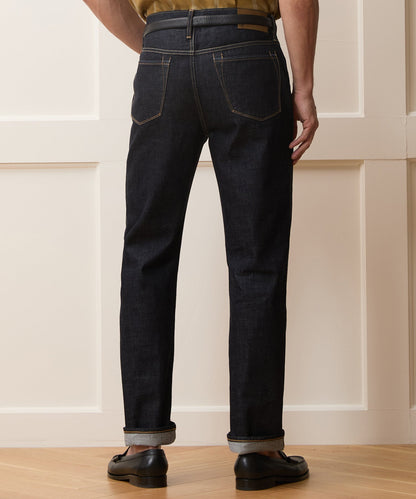 Todd Snyder Straight Fit Summerweight Jean in Rinsed Indigo Rinsed Indigo