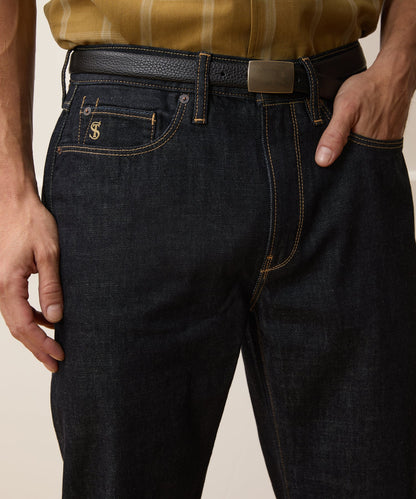 Todd Snyder Straight Fit Summerweight Jean in Rinsed Indigo Rinsed Indigo