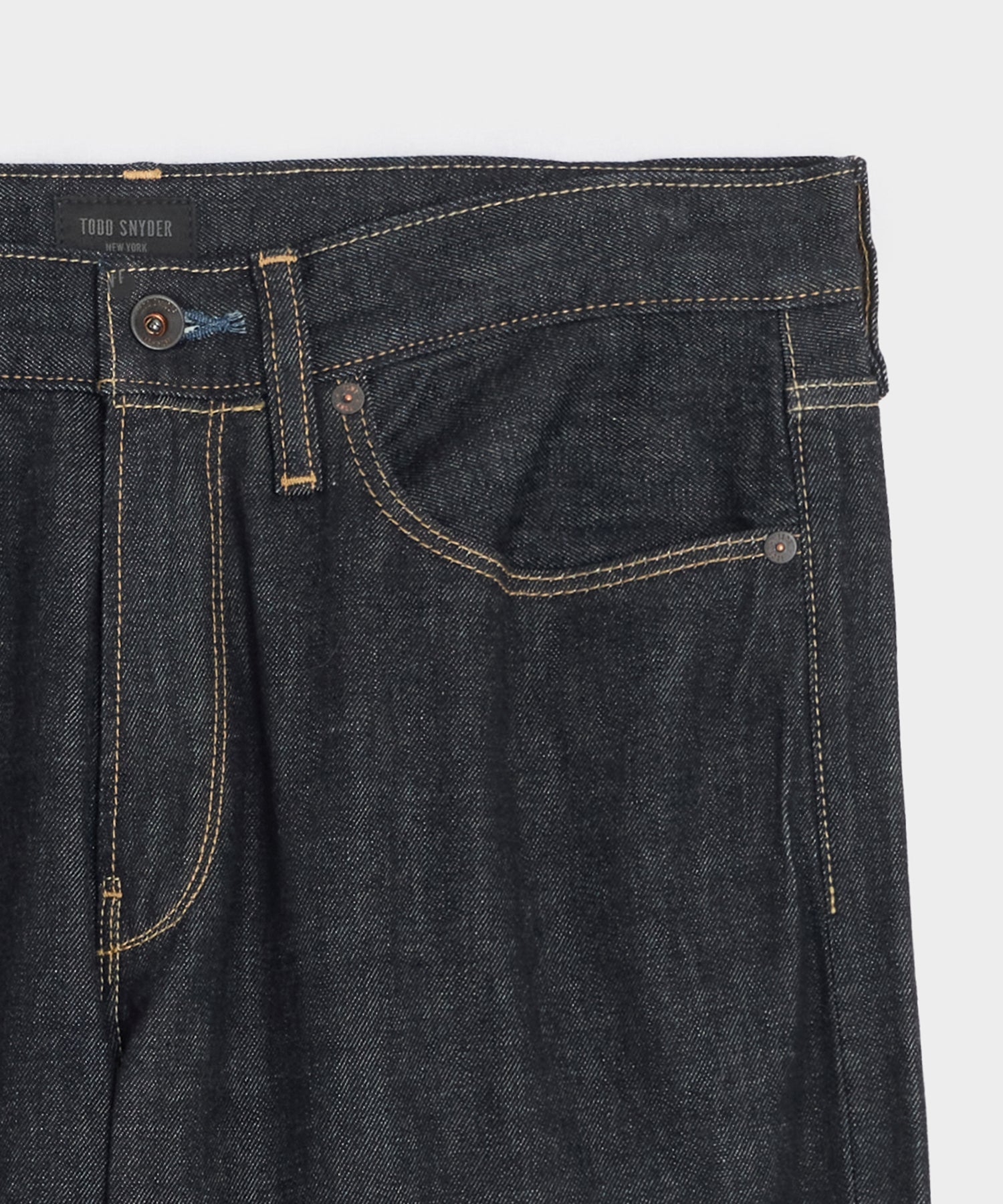 Todd Snyder Straight Fit Summerweight Jean in Rinsed Indigo Rinsed Indigo