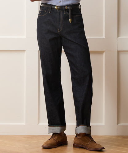 Todd Snyder Relaxed Summerweight Jean in Rinsed Indigo Rinsed Indigo
