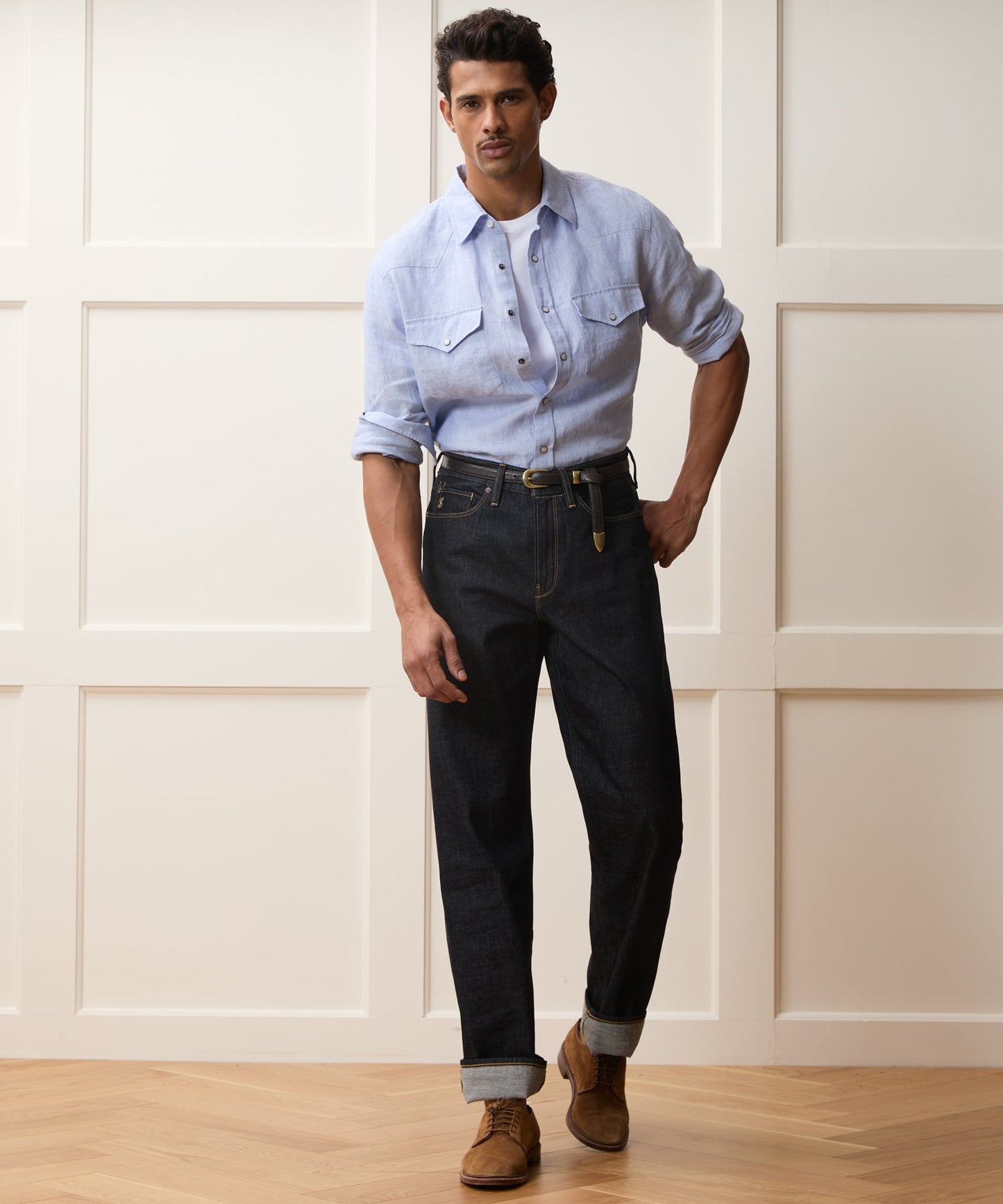 Todd Snyder Relaxed Summerweight Jean in Rinsed Indigo Rinsed Indigo