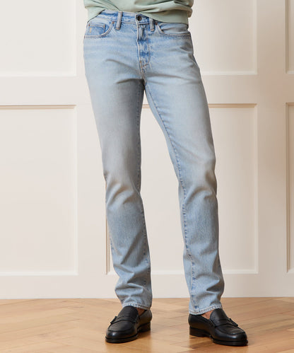 Todd Snyder Slim Fit Jean in Bleachout in Light Indigo Light Indigo