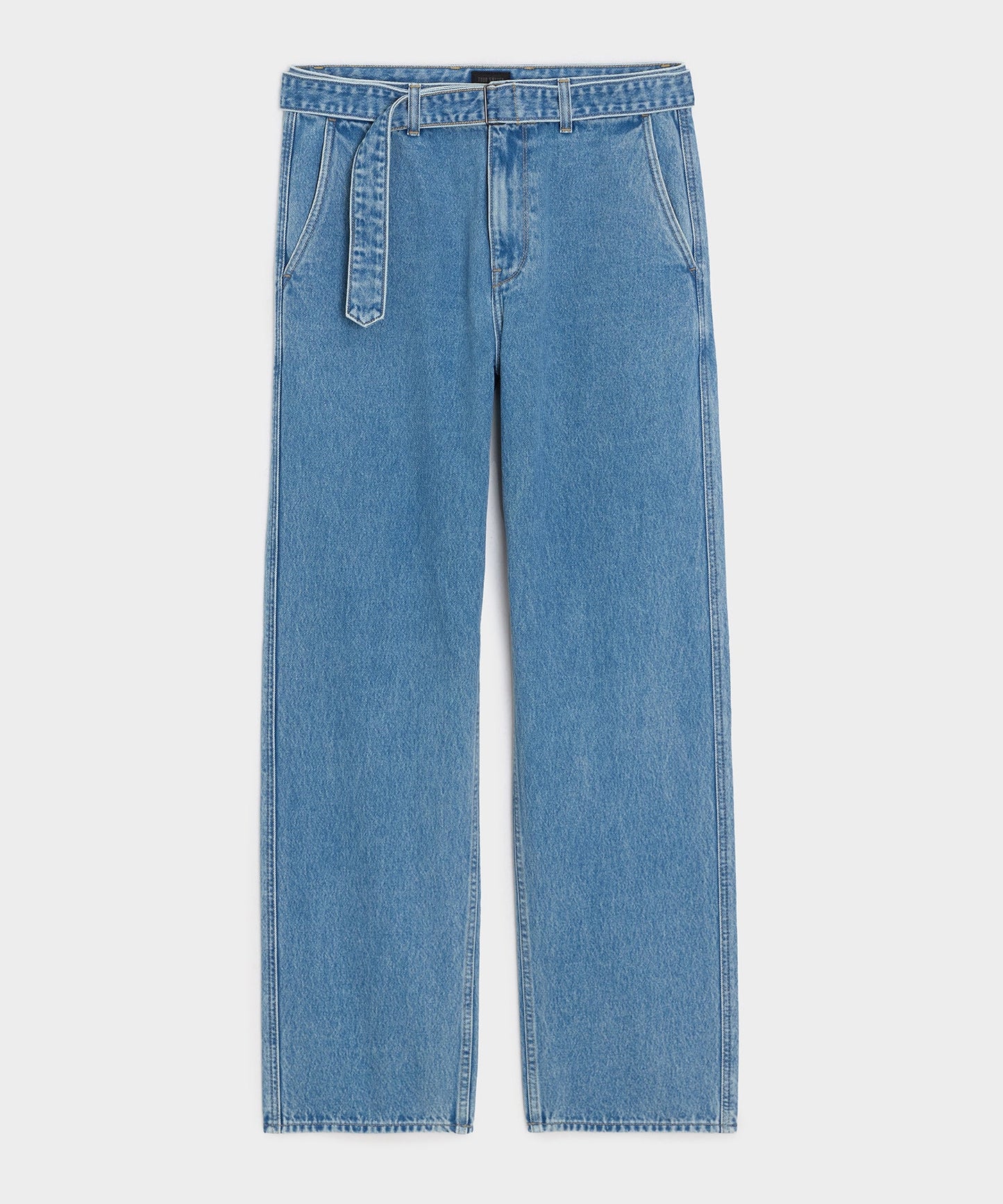 Todd Snyder Belted Denim Trouser in Light Indigo Light Indigo