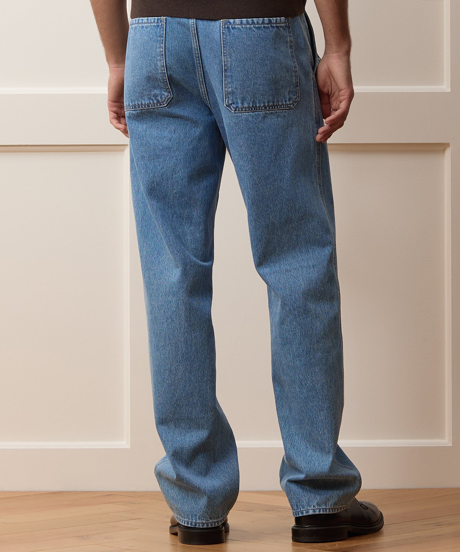 Todd Snyder Belted Denim Trouser in Light Indigo Light Indigo