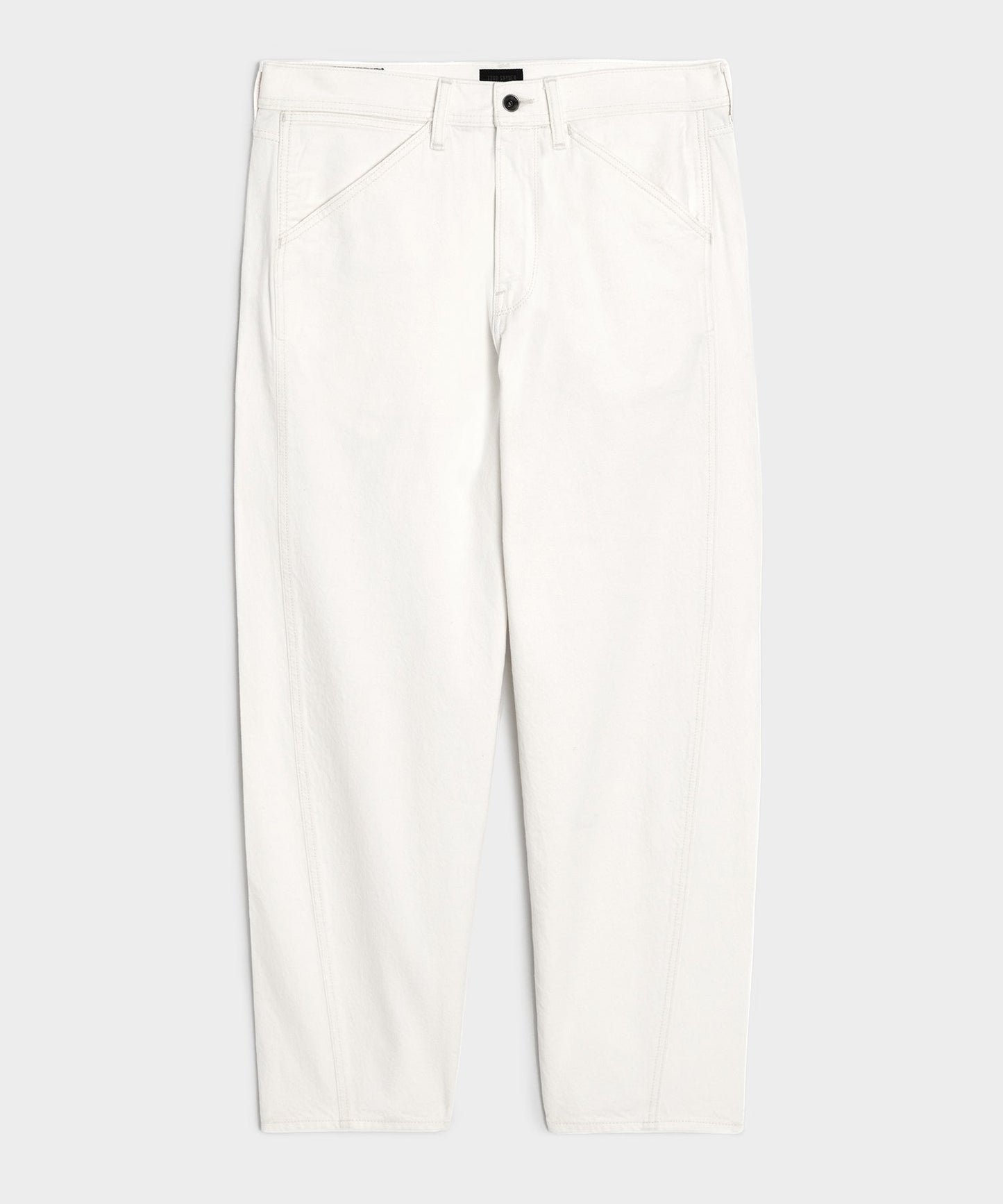 Todd Snyder Relaxed Barrel Jean in White White