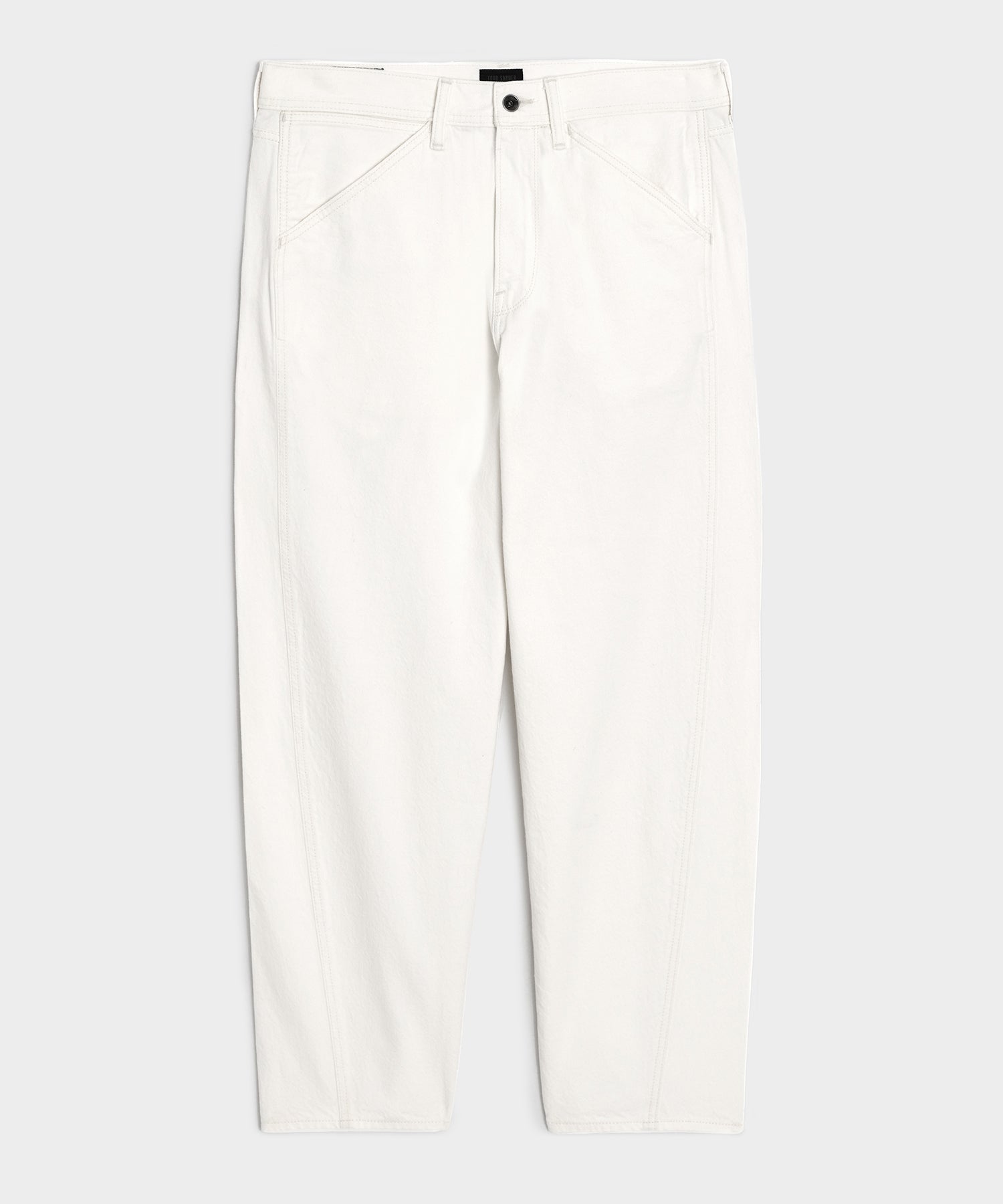 Todd Snyder Relaxed Barrel Jean in White White
