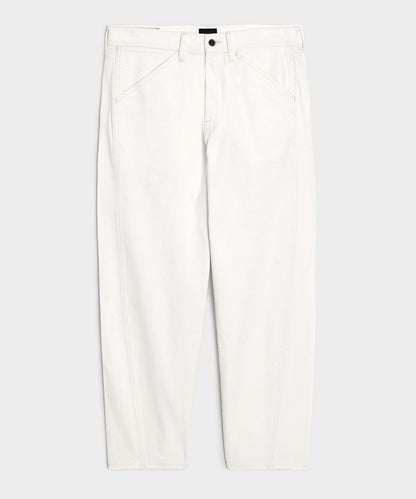 Todd Snyder Relaxed Barrel Jean in White White