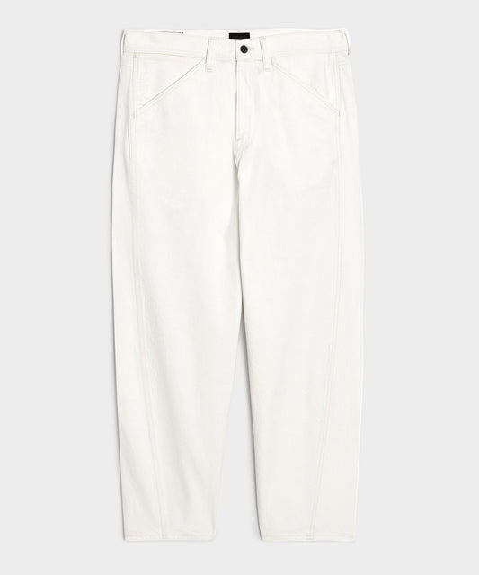 Todd Snyder Relaxed Barrel Jean in White White