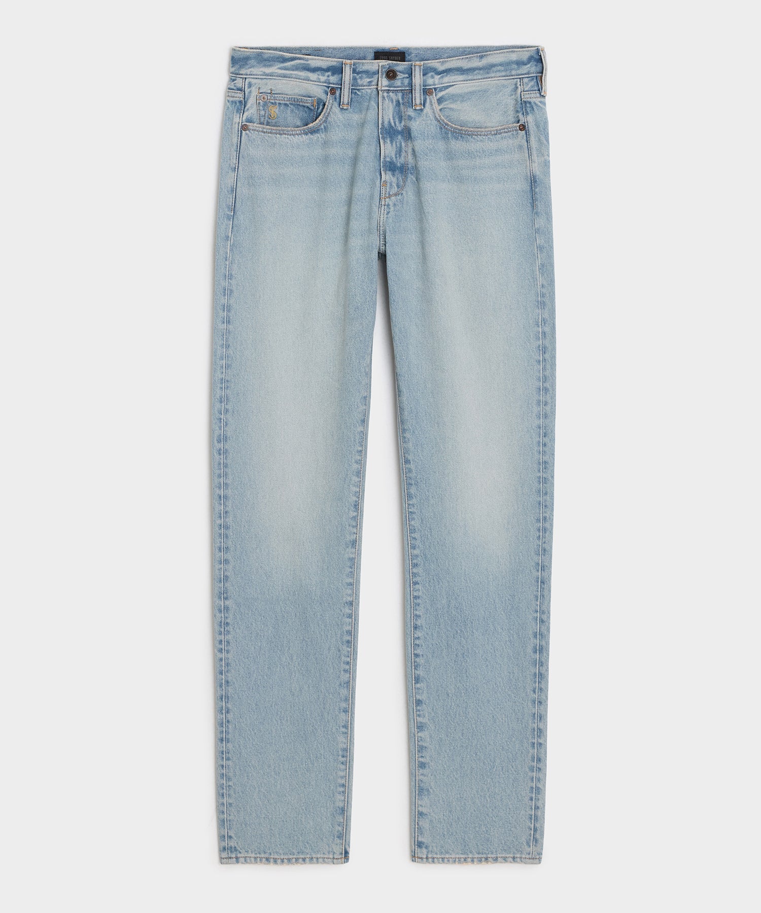 Todd Snyder Straight Fit Jean in Bleachout in Light Indigo Light Indigo