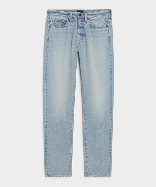 Todd Snyder Straight Fit Jean in Bleachout in Light Indigo Light Indigo