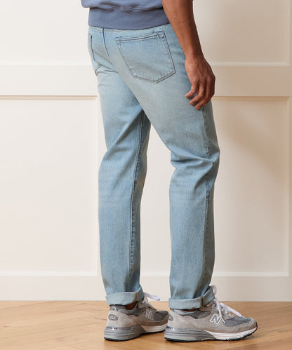 Todd Snyder Straight Fit Jean in Bleachout in Light Indigo Light Indigo