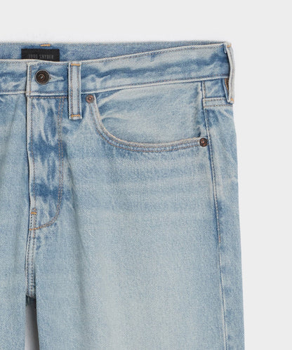 Todd Snyder Straight Fit Jean in Bleachout in Light Indigo Light Indigo