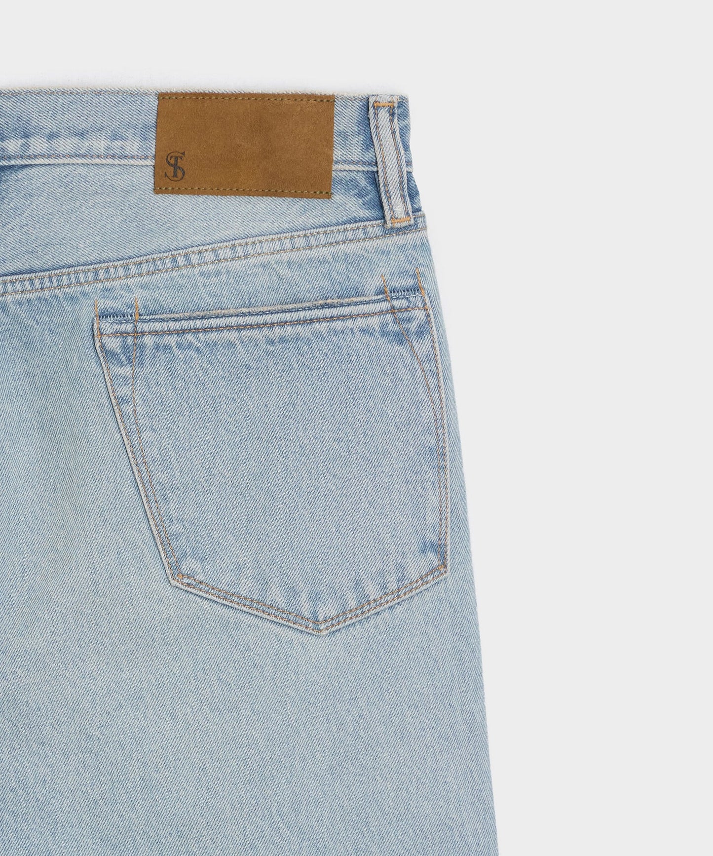 Todd Snyder Straight Fit Jean in Bleachout in Light Indigo Light Indigo