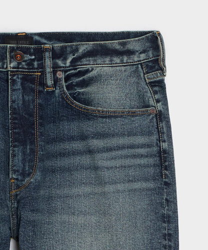 Todd Snyder High-Rise Slim Fit Jean in Medium Indigo in Medium Indigo Medium Indigo