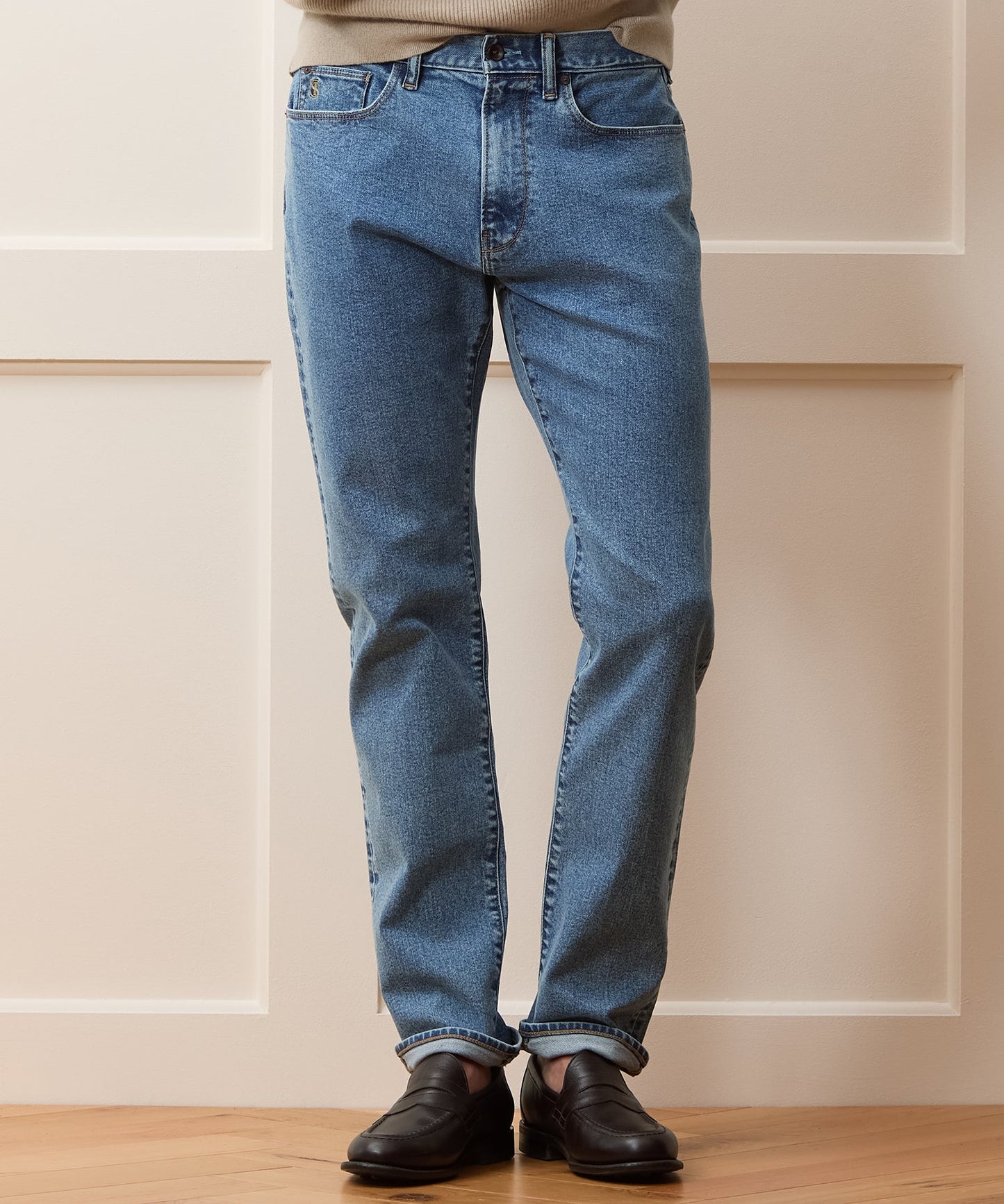 Todd Snyder High-Rise Slim Fit Jean in Dark Indigo in Dark Indigo Dark Indigo