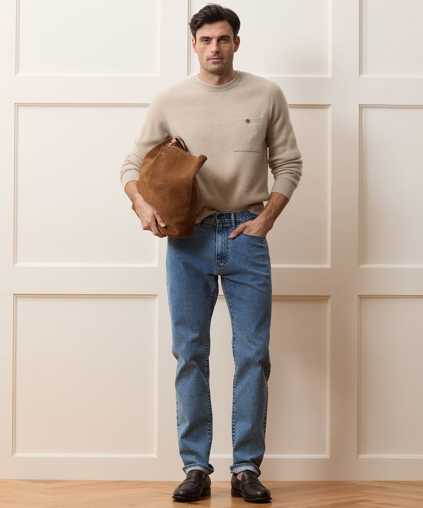 Todd Snyder High-Rise Slim Fit Jean in Dark Indigo in Dark Indigo Dark Indigo