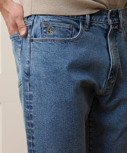 Todd Snyder High-Rise Slim Fit Jean in Dark Indigo in Dark Indigo Dark Indigo