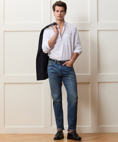 Todd Snyder Modern Slim Stretch Jean in Medium Indigo Light Indigo