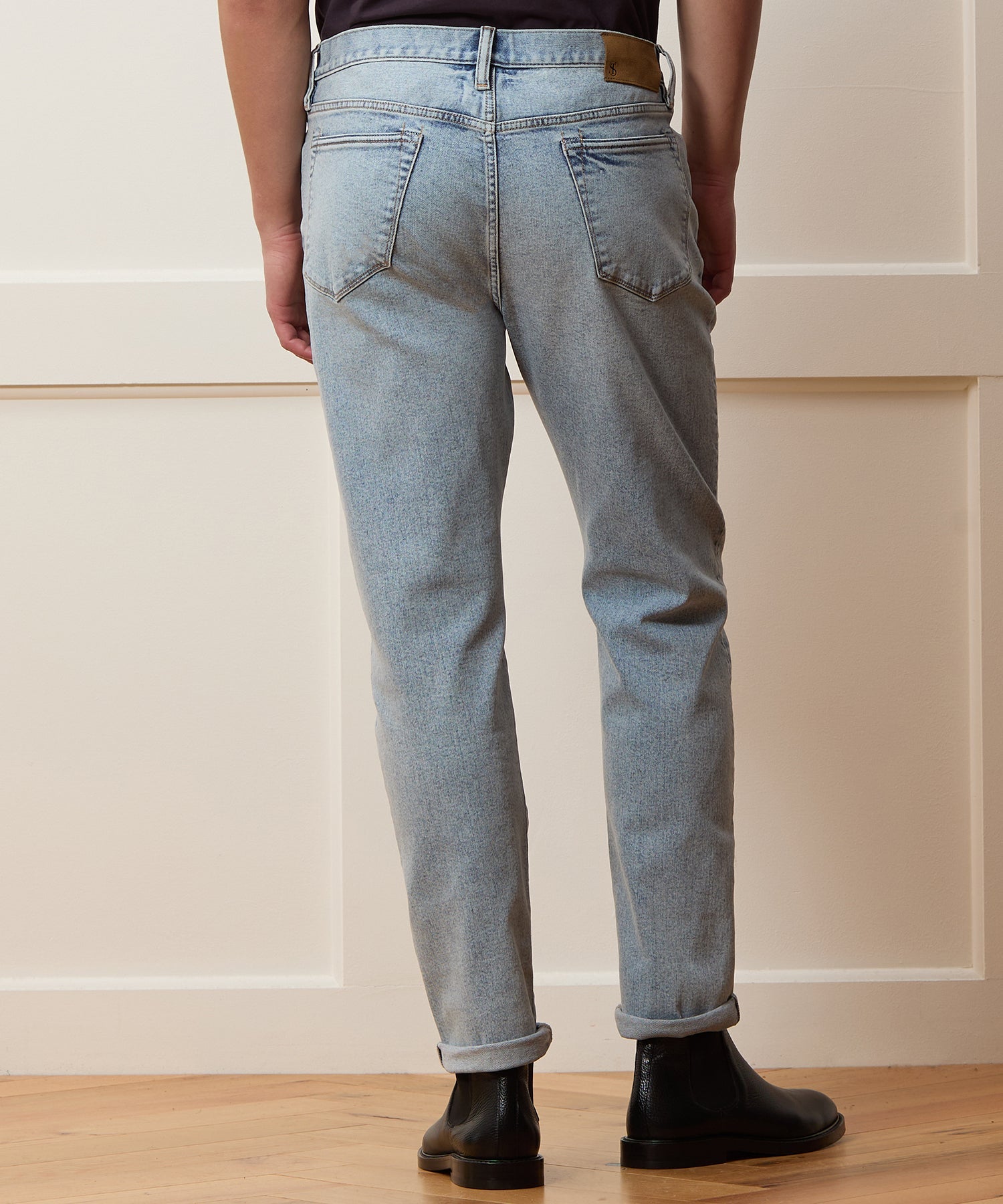 Todd Snyder Modern Slim Stretch Jean In Light Indigo Medium Indigo