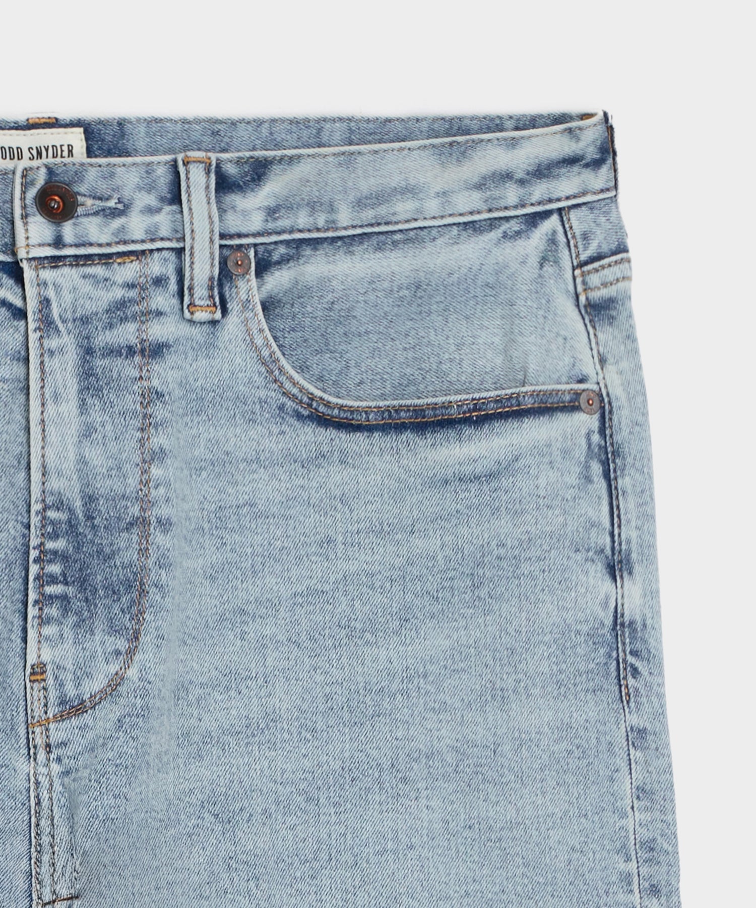 Todd Snyder Modern Slim Stretch Jean In Light Indigo Medium Indigo
