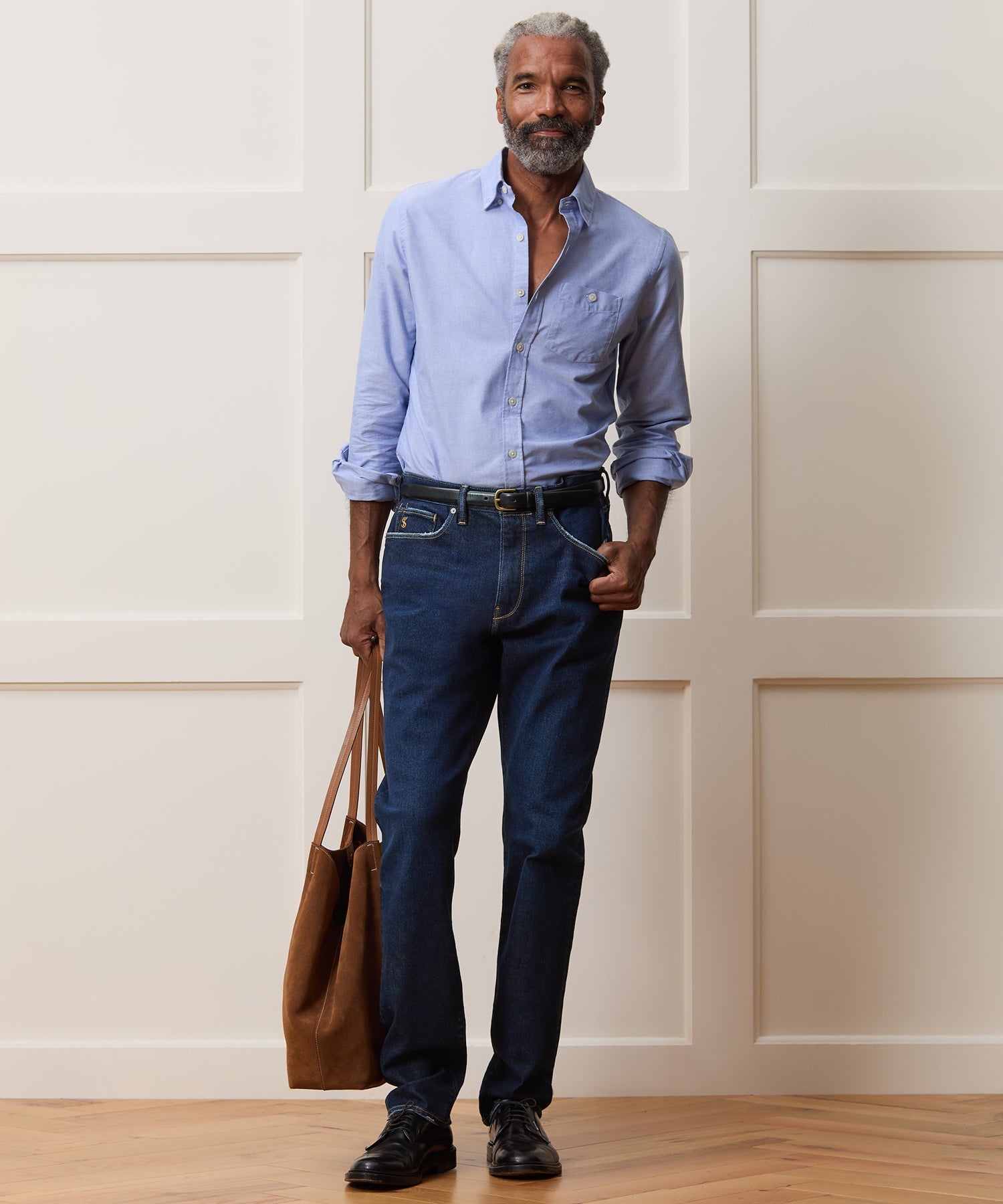 Todd Snyder Modern Slim Stretch Jean in Dark Indigo Indigo
