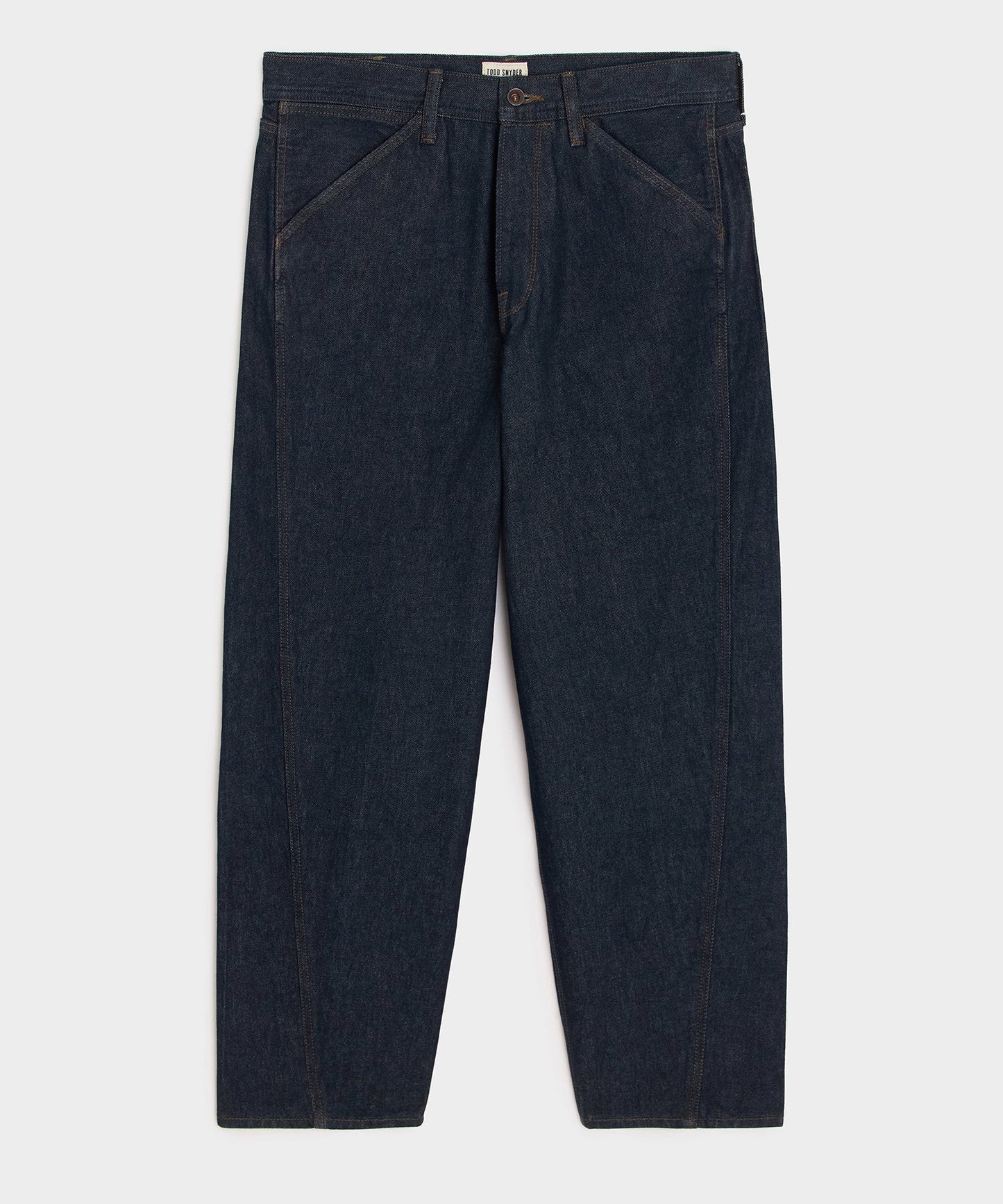Todd Snyder Relaxed Barrel Jean in Indigo Rinse Indigo