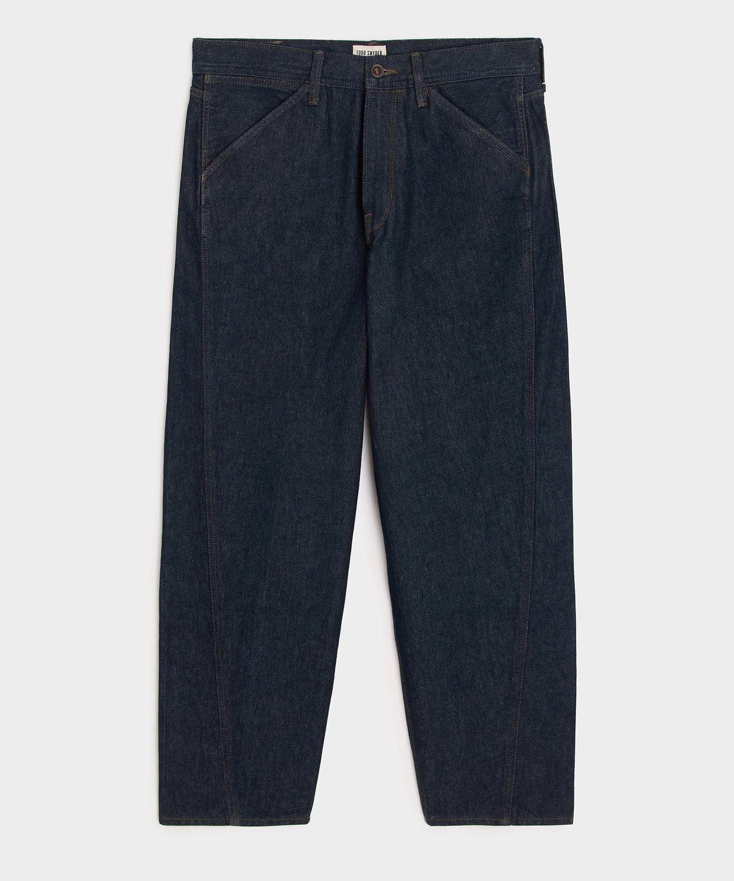 Todd Snyder Relaxed Barrel Jean in Indigo Rinse Indigo