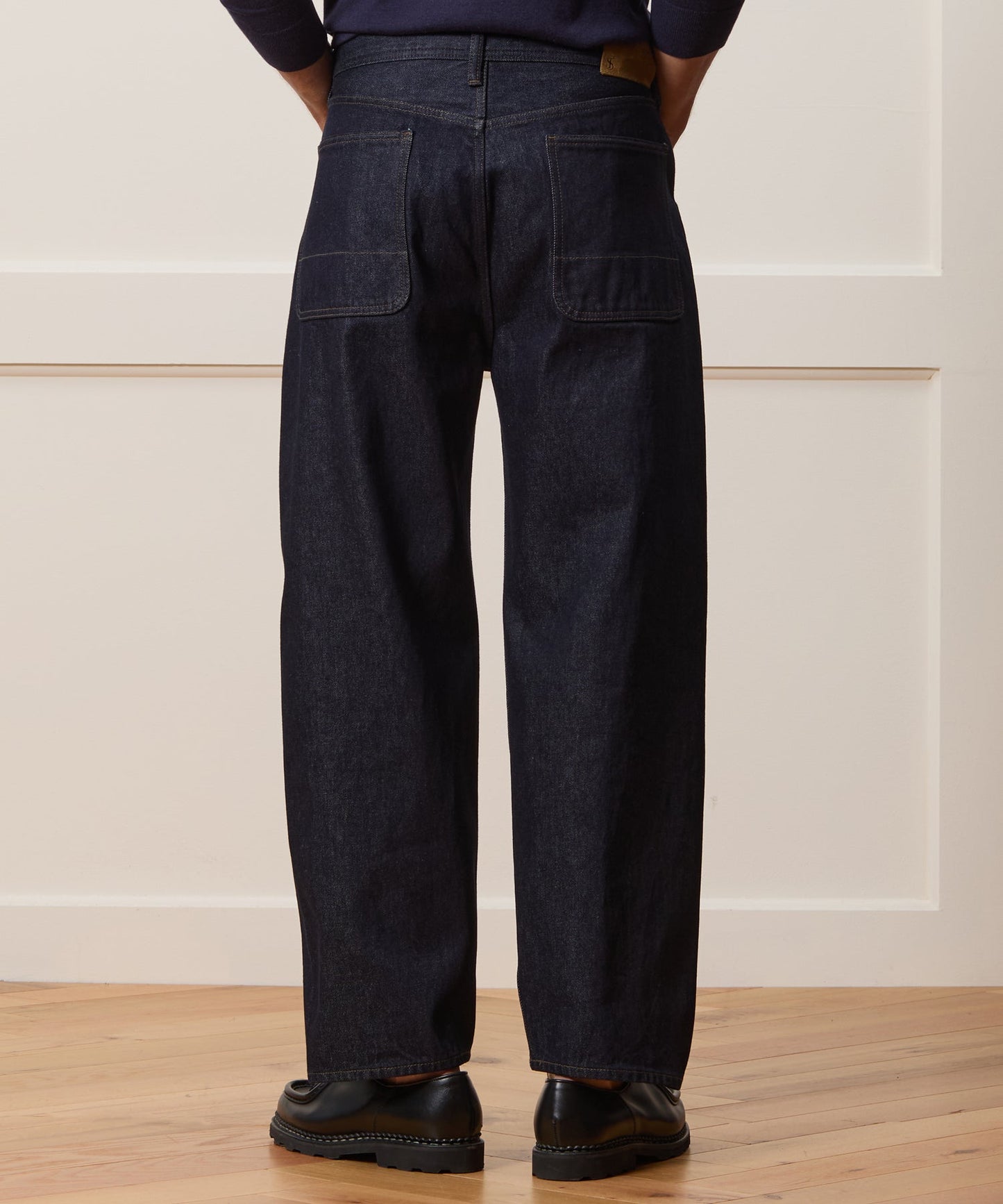 Todd Snyder Relaxed Barrel Jean in Indigo Rinse Indigo
